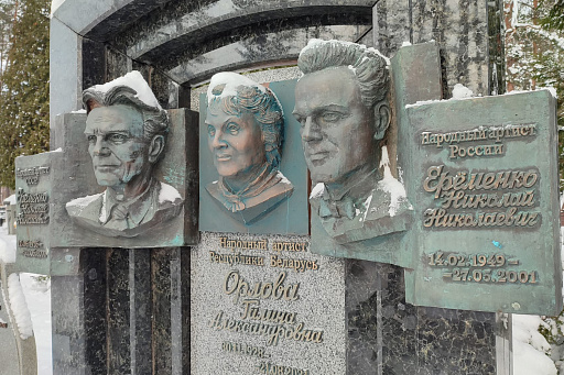 Двойная могила Ерёменко на Восточном кладбище, фото