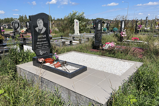 Могила профессора А. М. Лютого на Западном кладбище Минска, фото