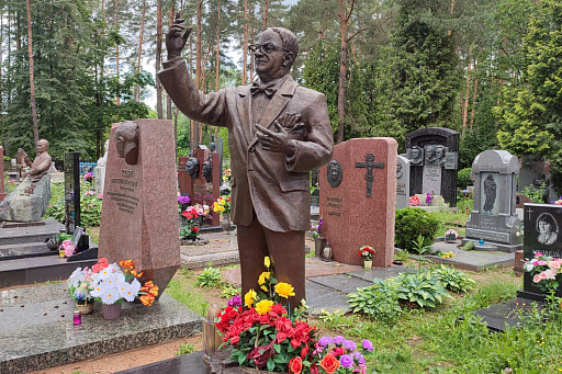 Могила народного артиста Беларуси М. Я. Финберга на Восточном кладбище, фото