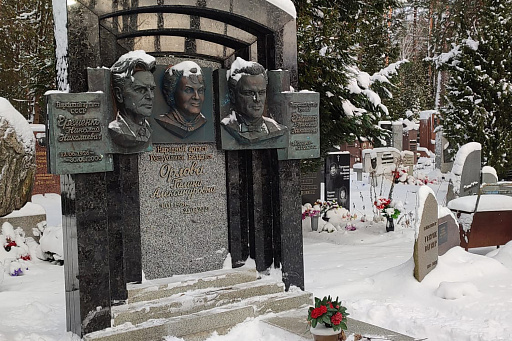 Двойная могила Ерёменко на Восточном кладбище, фото