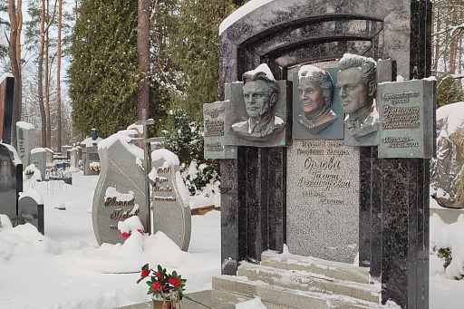 Двойная могила Ерёменко на Восточном кладбище, фото